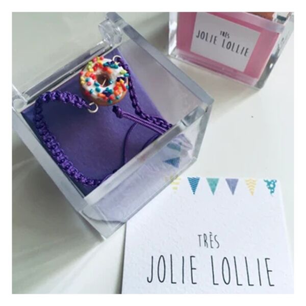 Donut Bileklik - Beyaz Sprinkle