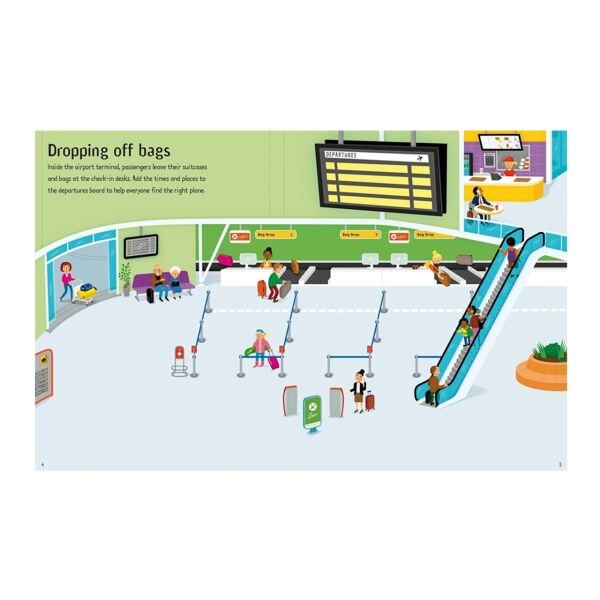 Airport Sticker And Colouring Book