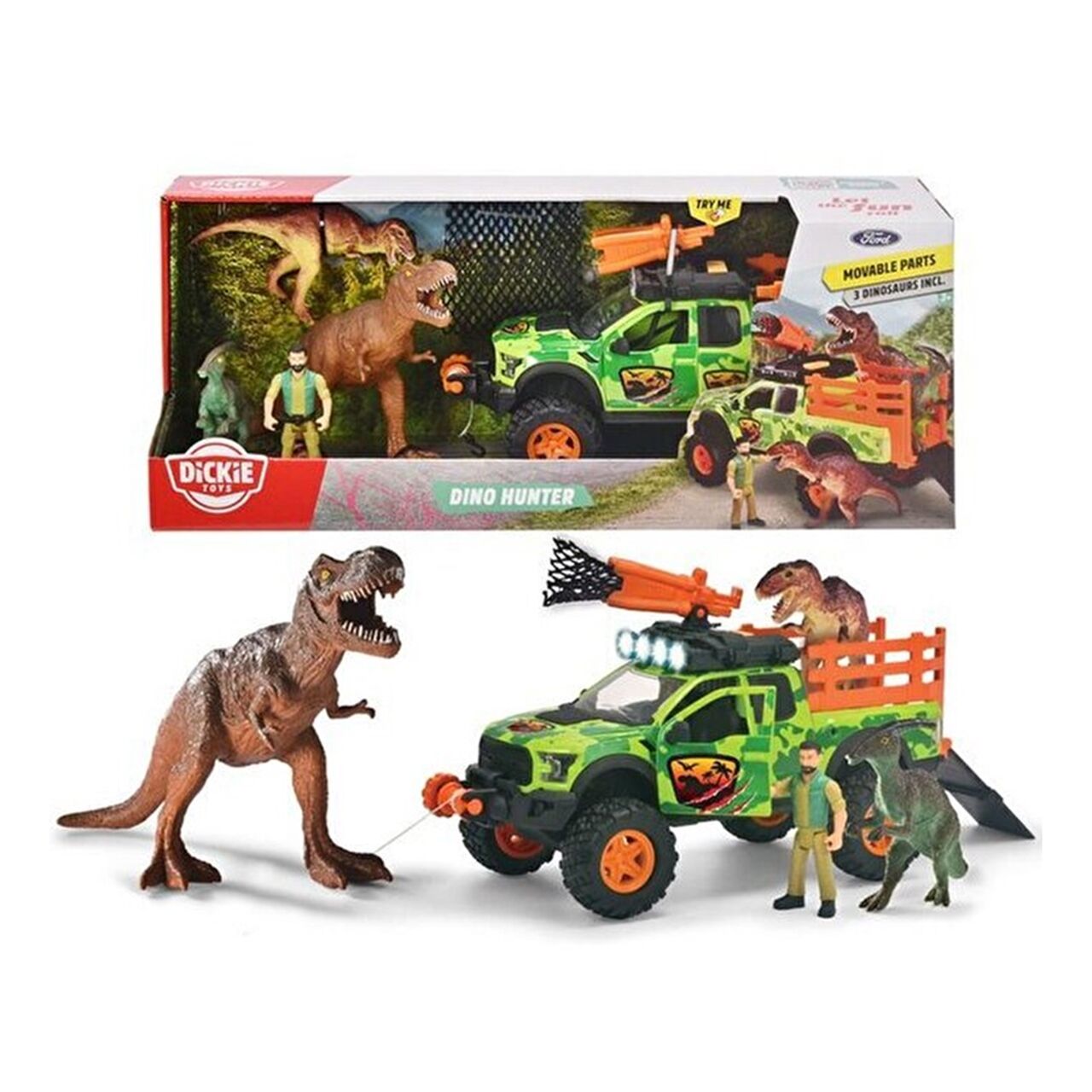 Dickie Toys - Sesli ve Işıklı Dino Hunter