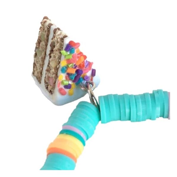 Polimer Boncuklu Bileklik - Beyaz Pasta