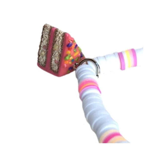 Polimer Boncuklu Bileklik - Pembe Pasta 