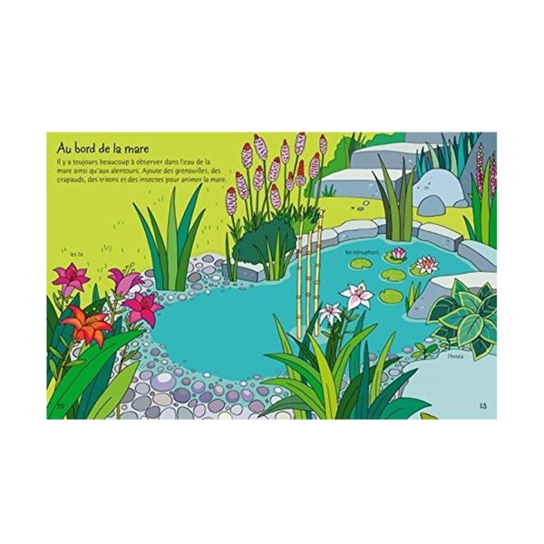 Garden Sticker&Colouring Book