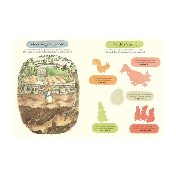 Peter Rabbit Hop, Skip, Stick sticker Activity