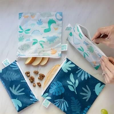 Bumkins Büyük Atıştırma Çantası- Blue Tropic