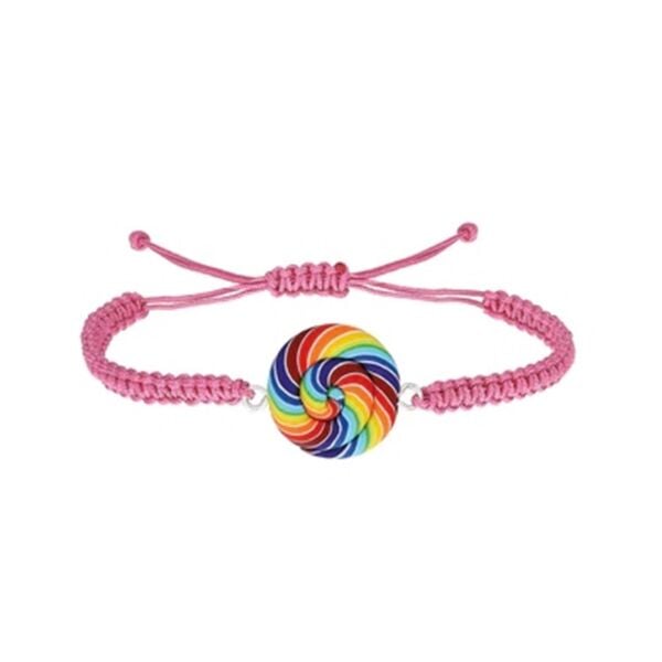 Rainbow Lollipop Bileklik - Pembe