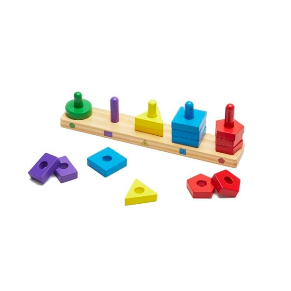 Melissa&Doug Renkli Şekil Dizme
