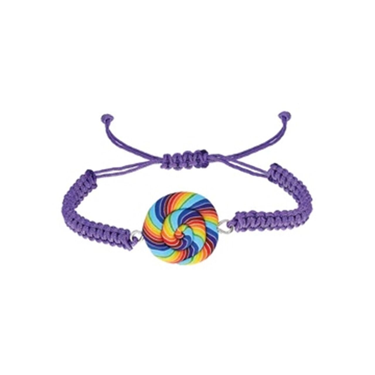 Rainbow Lollipop Bileklik - Mor