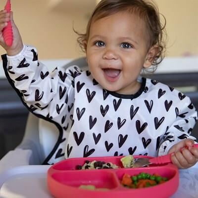 Bumkins Uzun Kollu Önlük (6-24 ay)- Hearts