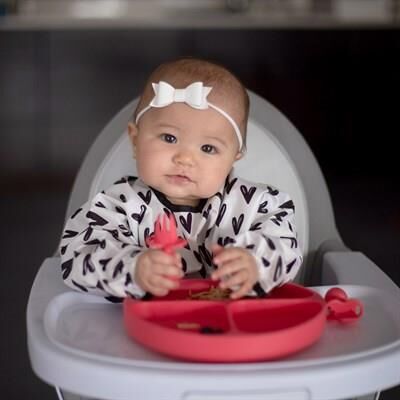 Bumkins Uzun Kollu Önlük (6-24 ay)- Hearts