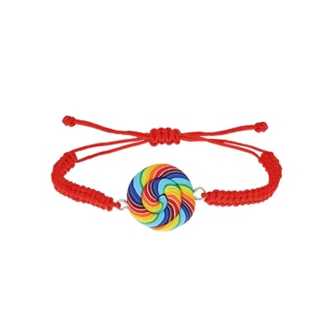 Rainbow Lollipop Bileklik - Kırmızı 