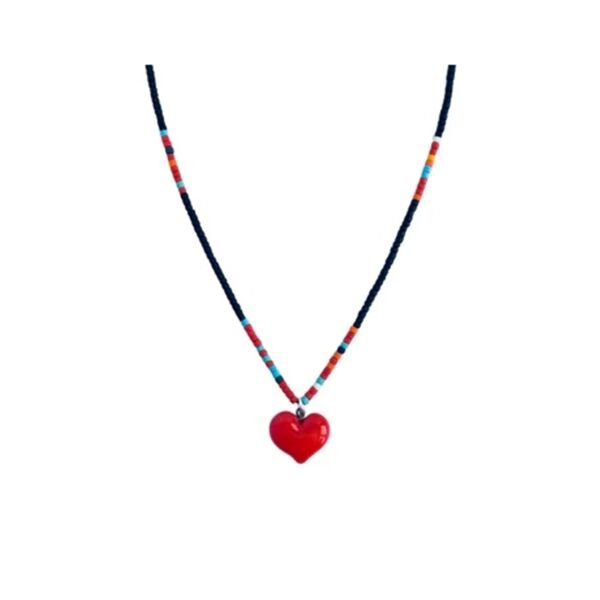Boncuk Kolye - Kalp