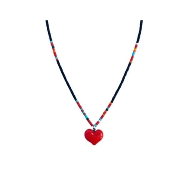 Boncuk Kolye - Kalp