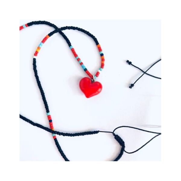 Boncuk Kolye - Kalp