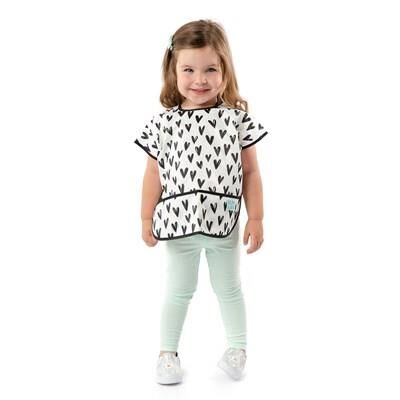 Bumkins Kısa Kollu Önlük (1-3 Yaş)- Hearts