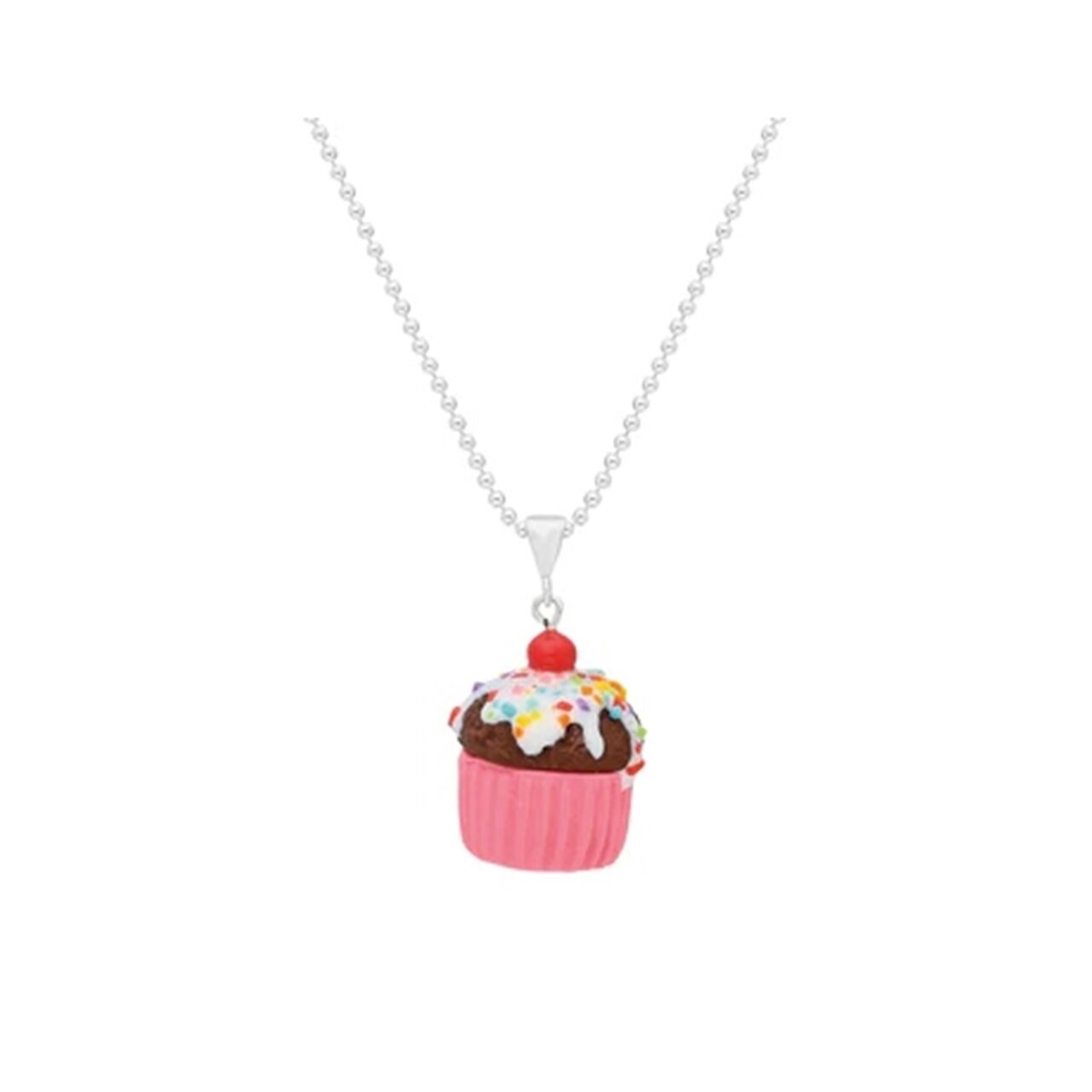 Cupcake Gümüş Kolye