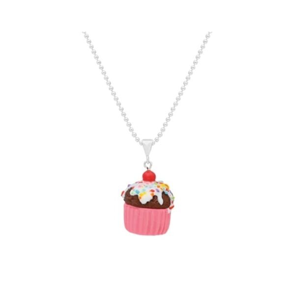 Cupcake Gümüş Kolye