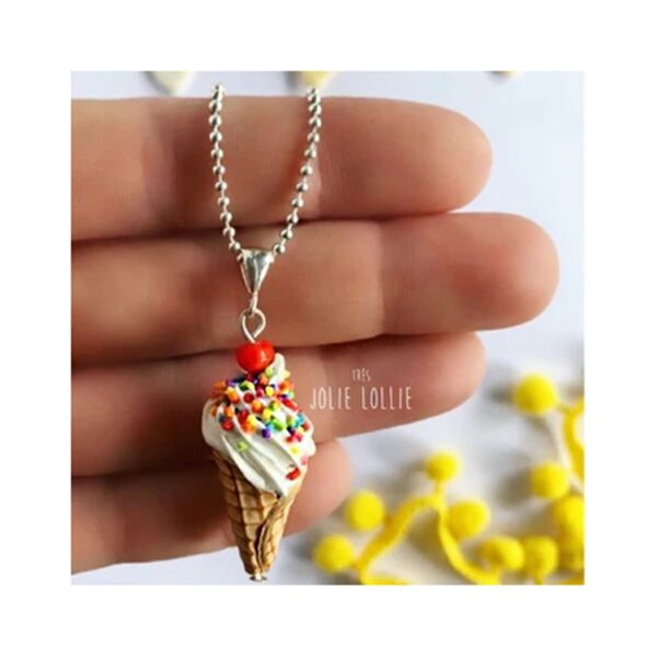 Dondurma Gümüş Kolye