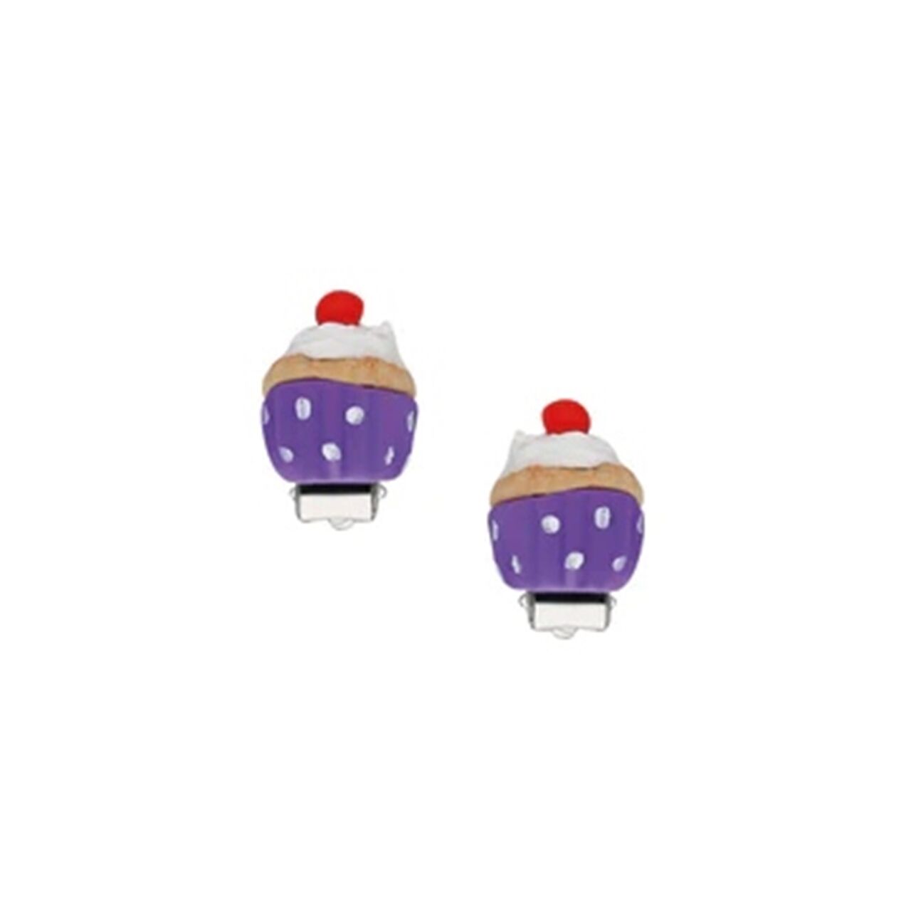 Cupcake Klips Küpe