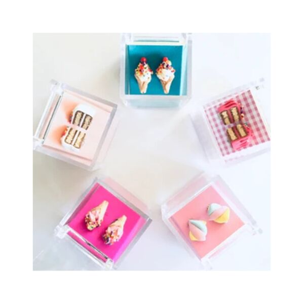 Külah Dondurma Klips Küpe - Sprinkle