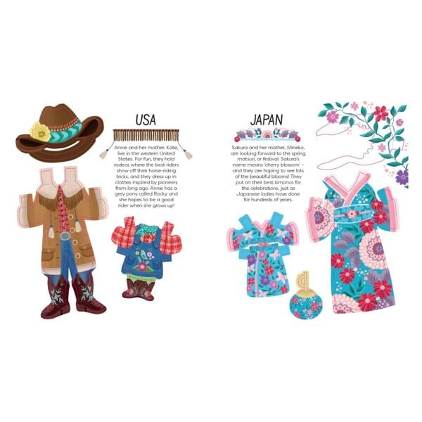 Mother & Daughter Dress Up Dolls - Costumes From A