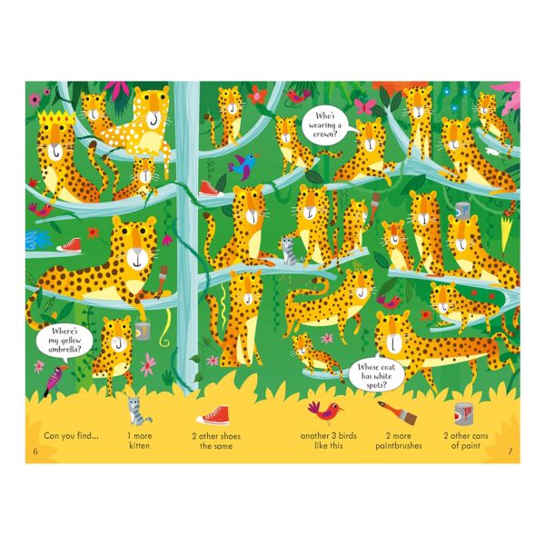 Look and Find Puzzles In The Jungle