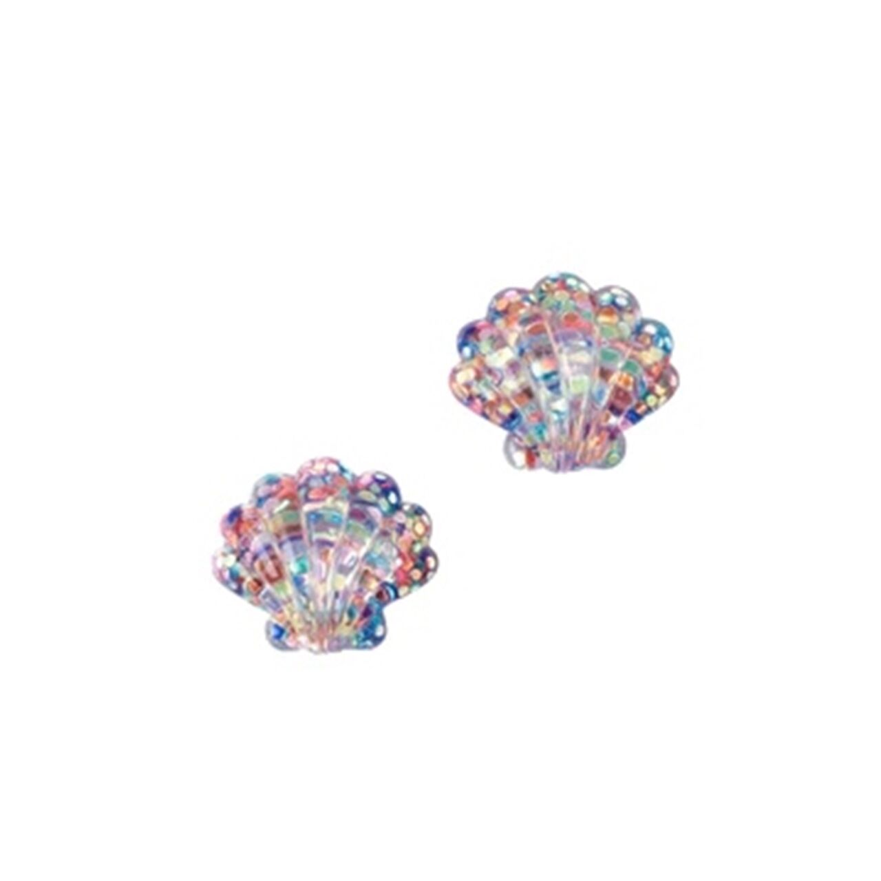 Simli Deniz Kabuğu Klips Küpe