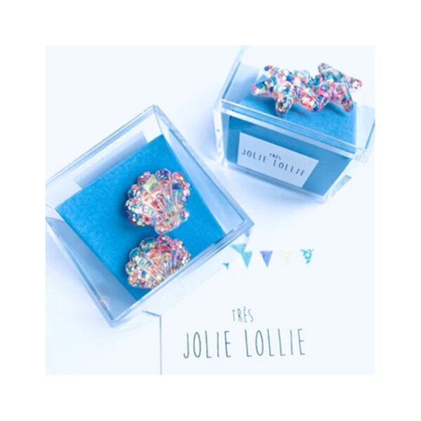 Simli Deniz Kabuğu Klips Küpe